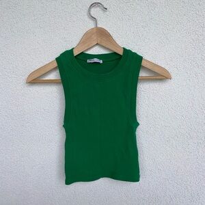 GREEN ZARA TANK TOP!
